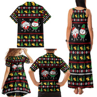 My Two Front Teeth Christmas Design Family Matching Tank Maxi Dress and Hawaiian Shirt Xmas Holiday Patterns - Wonder Print Shop