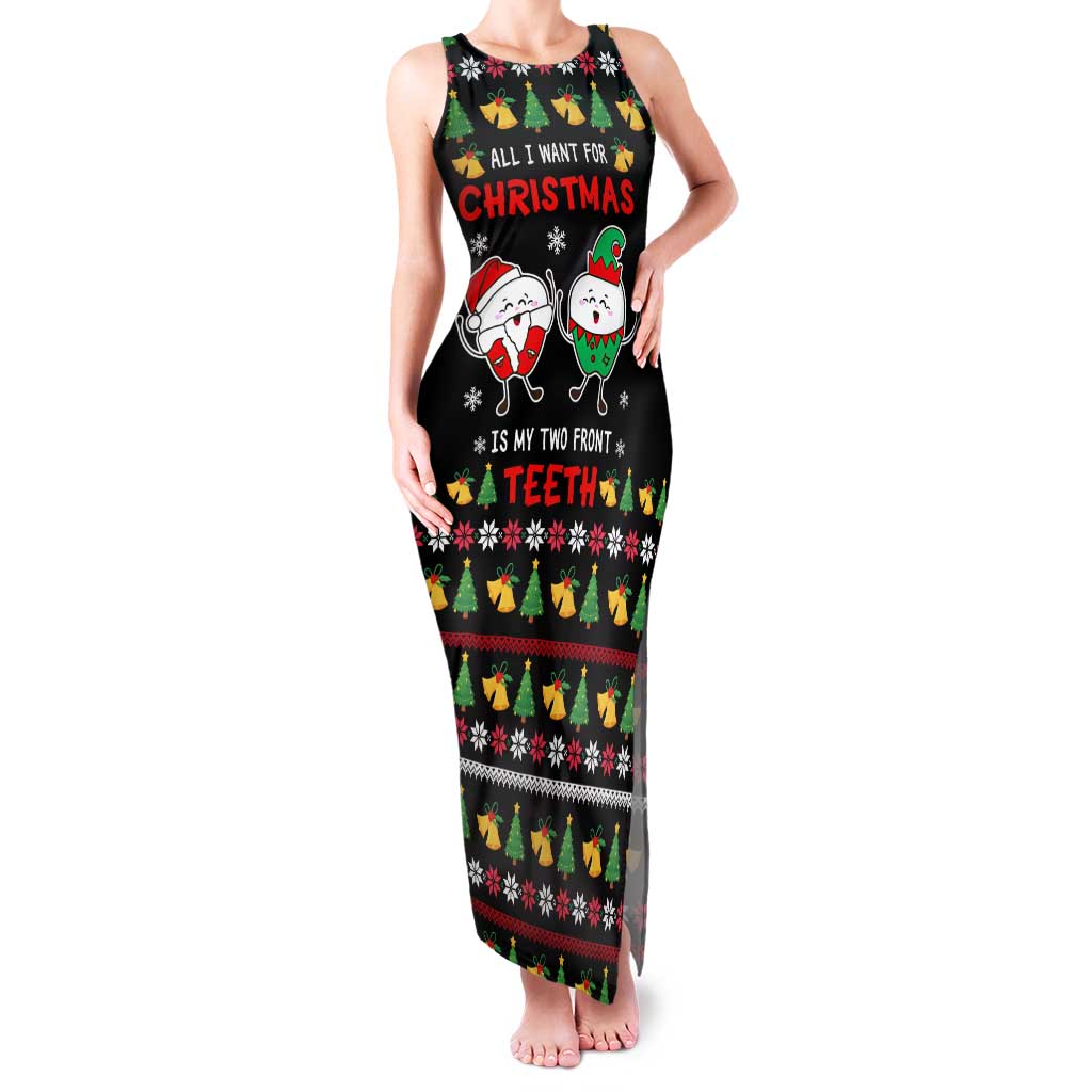 My Two Front Teeth Christmas Design Family Matching Tank Maxi Dress and Hawaiian Shirt Xmas Holiday Patterns - Wonder Print Shop