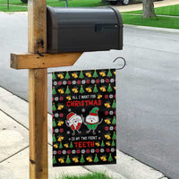 My Two Front Teeth Christmas Design Garden Flag Xmas Holiday Patterns - Wonder Print Shop