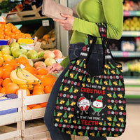 My Two Front Teeth Christmas Design Grocery Bag Xmas Holiday Patterns - Wonder Print Shop