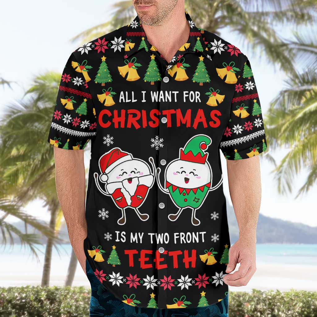 My Two Front Teeth Christmas Design Hawaiian Shirt Xmas Holiday Patterns - Wonder Print Shop