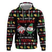 My Two Front Teeth Christmas Design Hoodie Xmas Holiday Patterns - Wonder Print Shop