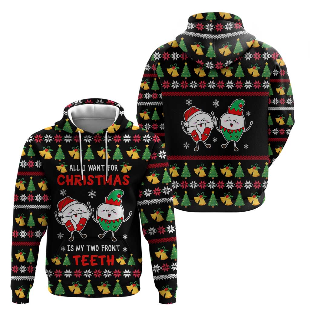 My Two Front Teeth Christmas Design Hoodie Xmas Holiday Patterns - Wonder Print Shop