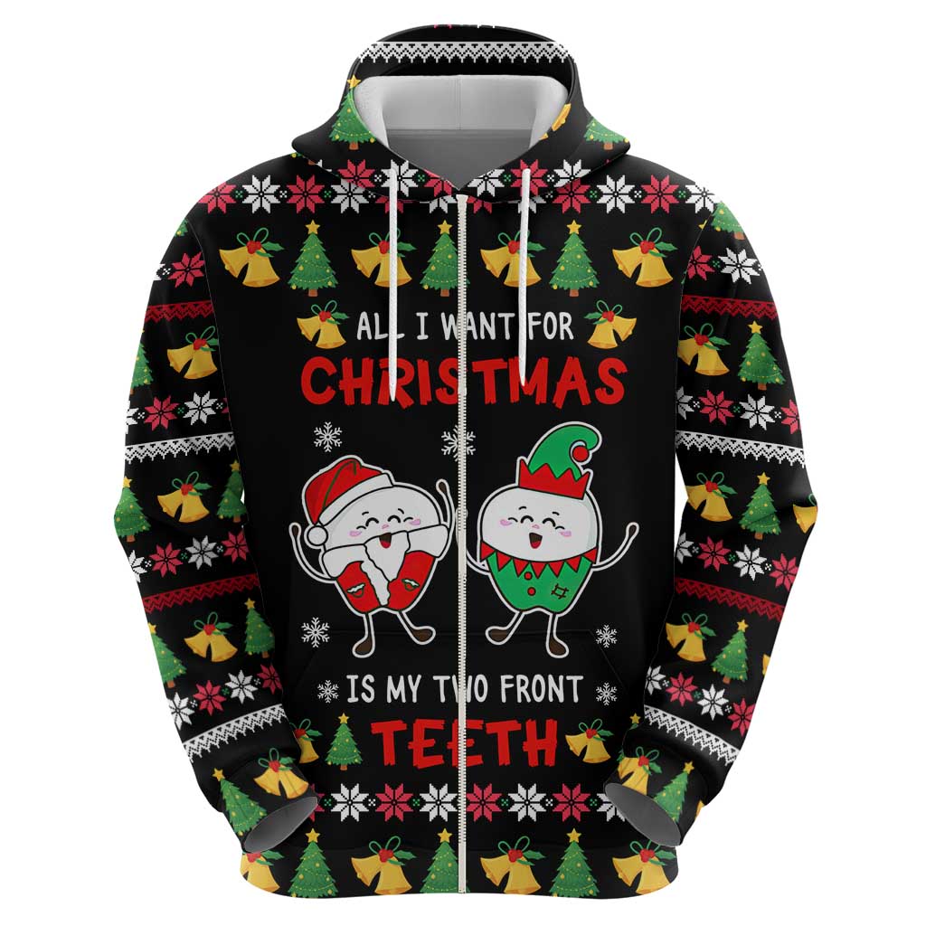 My Two Front Teeth Christmas Design Hoodie Xmas Holiday Patterns - Wonder Print Shop