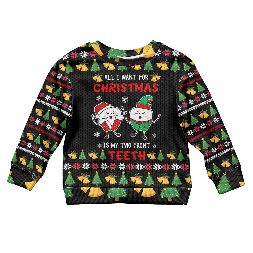 My Two Front Teeth Christmas Design Kid Ugly Christmas Sweater Xmas Holiday Patterns - Wonder Print Shop