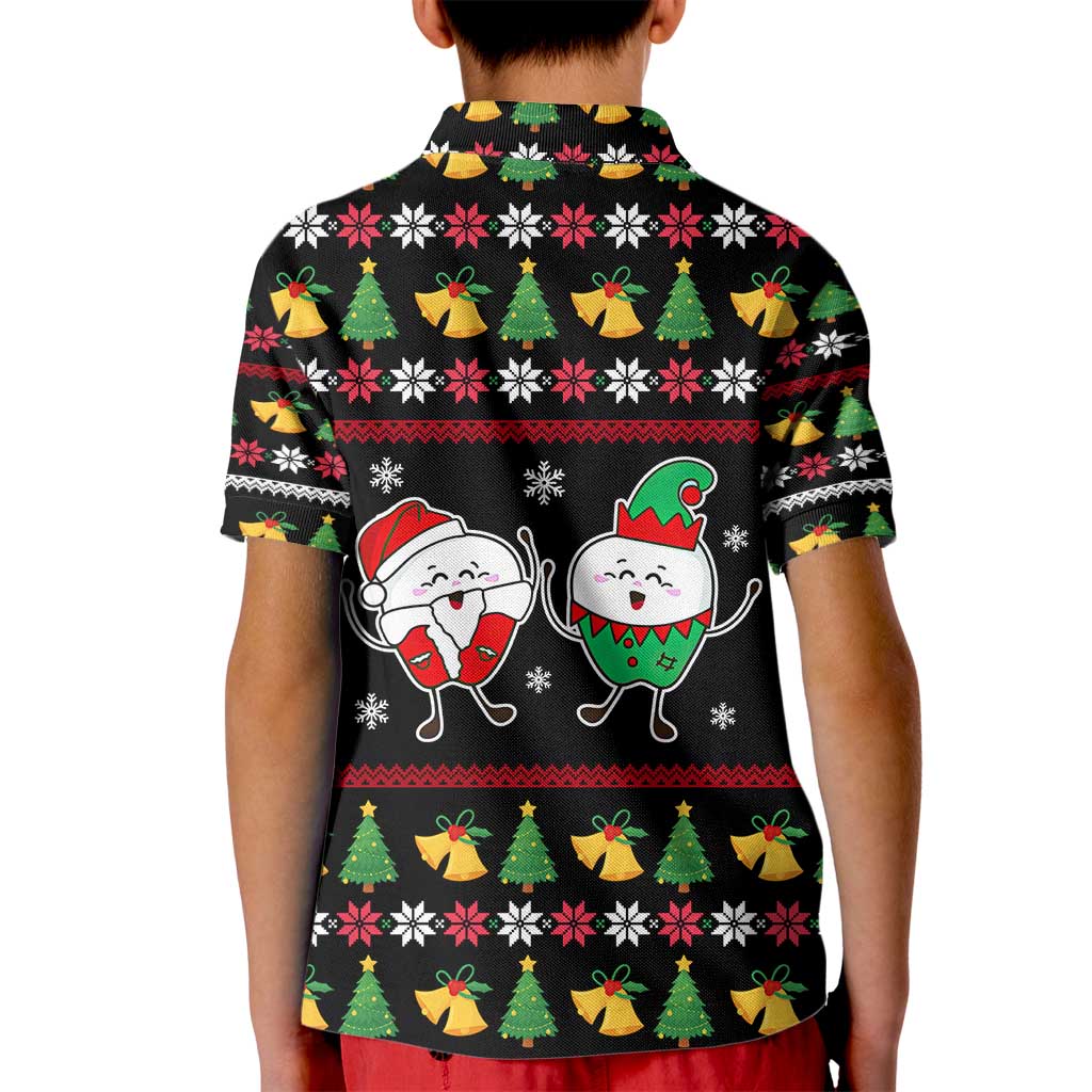 My Two Front Teeth Christmas Design Kid Polo Shirt Xmas Holiday Patterns - Wonder Print Shop