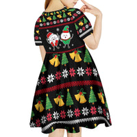 My Two Front Teeth Christmas Design Kid Short Sleeve Dress Xmas Holiday Patterns - Wonder Print Shop
