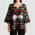 My Two Front Teeth Christmas Design Kimono Sleeve Blouse Xmas Holiday Patterns - Wonder Print Shop