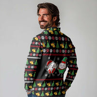 My Two Front Teeth Christmas Design Long Sleeve Polo Shirt Xmas Holiday Patterns - Wonder Print Shop