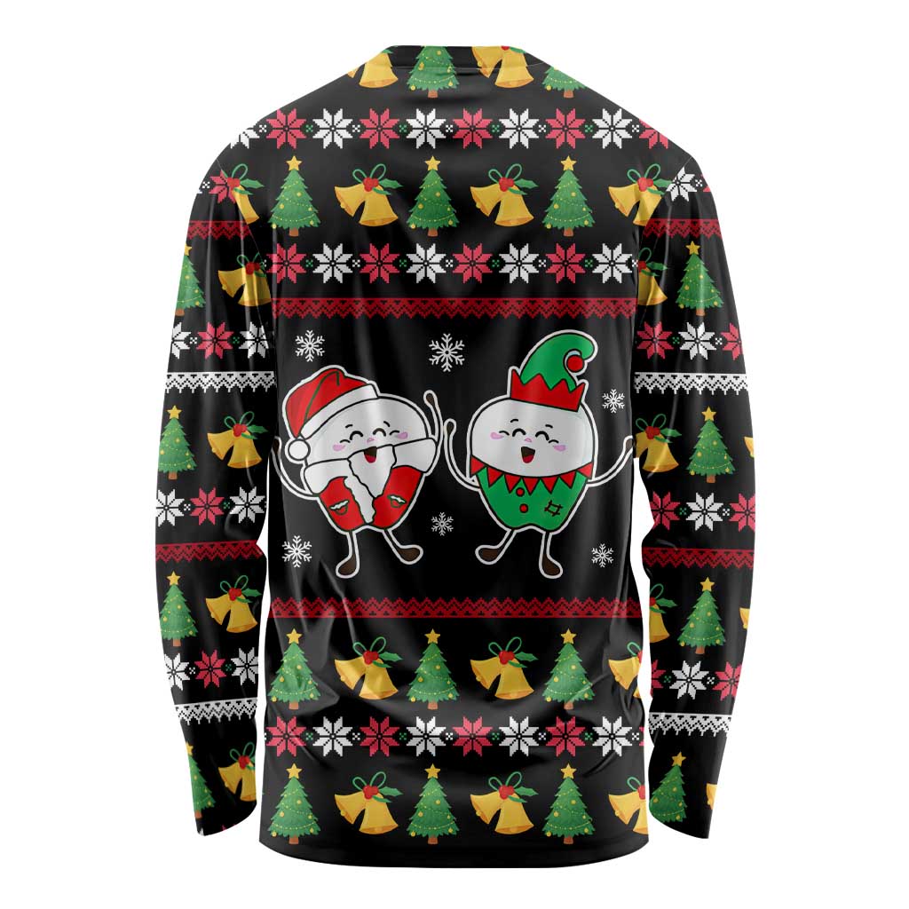 My Two Front Teeth Christmas Design Long Sleeve Shirt Xmas Holiday Patterns - Wonder Print Shop