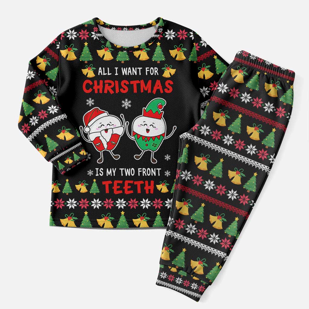 My Two Front Teeth Christmas Design Christmas Pajama Set Xmas Holiday Patterns - Wonder Print Shop