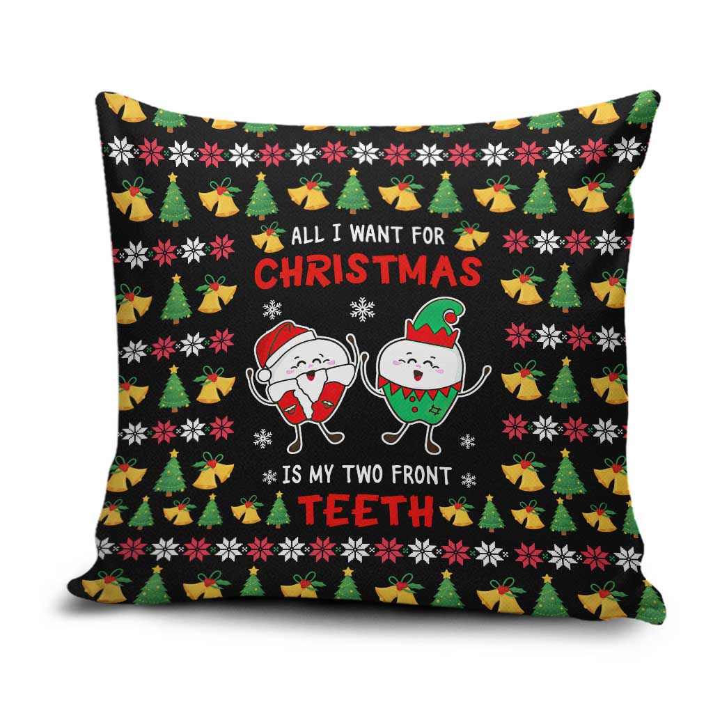 My Two Front Teeth Christmas Design Pillow Cover Xmas Holiday Patterns - Wonder Print Shop