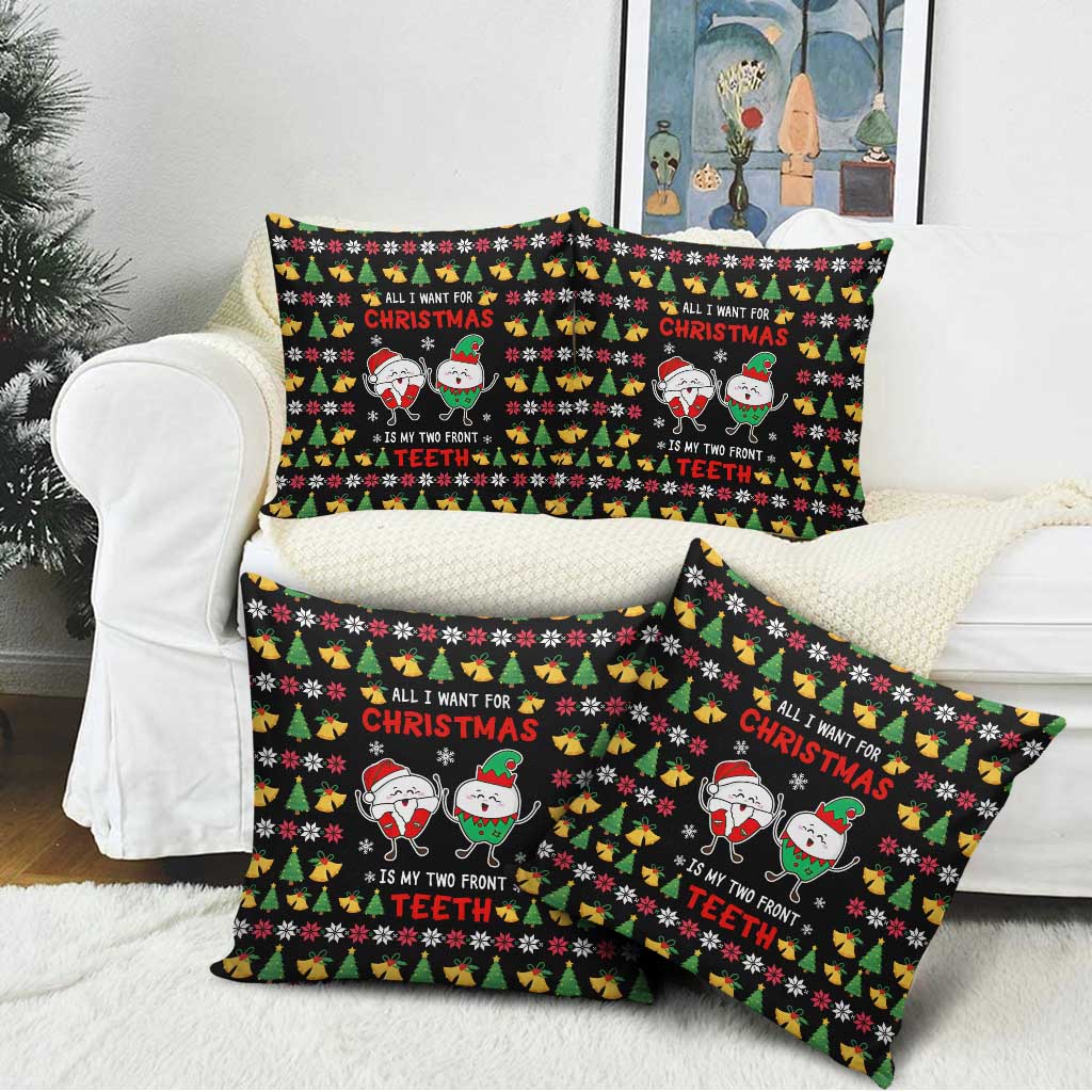 My Two Front Teeth Christmas Design Pillow Cover Xmas Holiday Patterns - Wonder Print Shop
