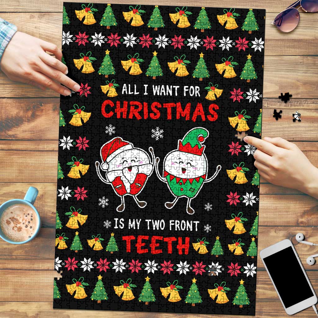 My Two Front Teeth Christmas Design Puzzle Xmas Holiday Patterns - Wonder Print Shop