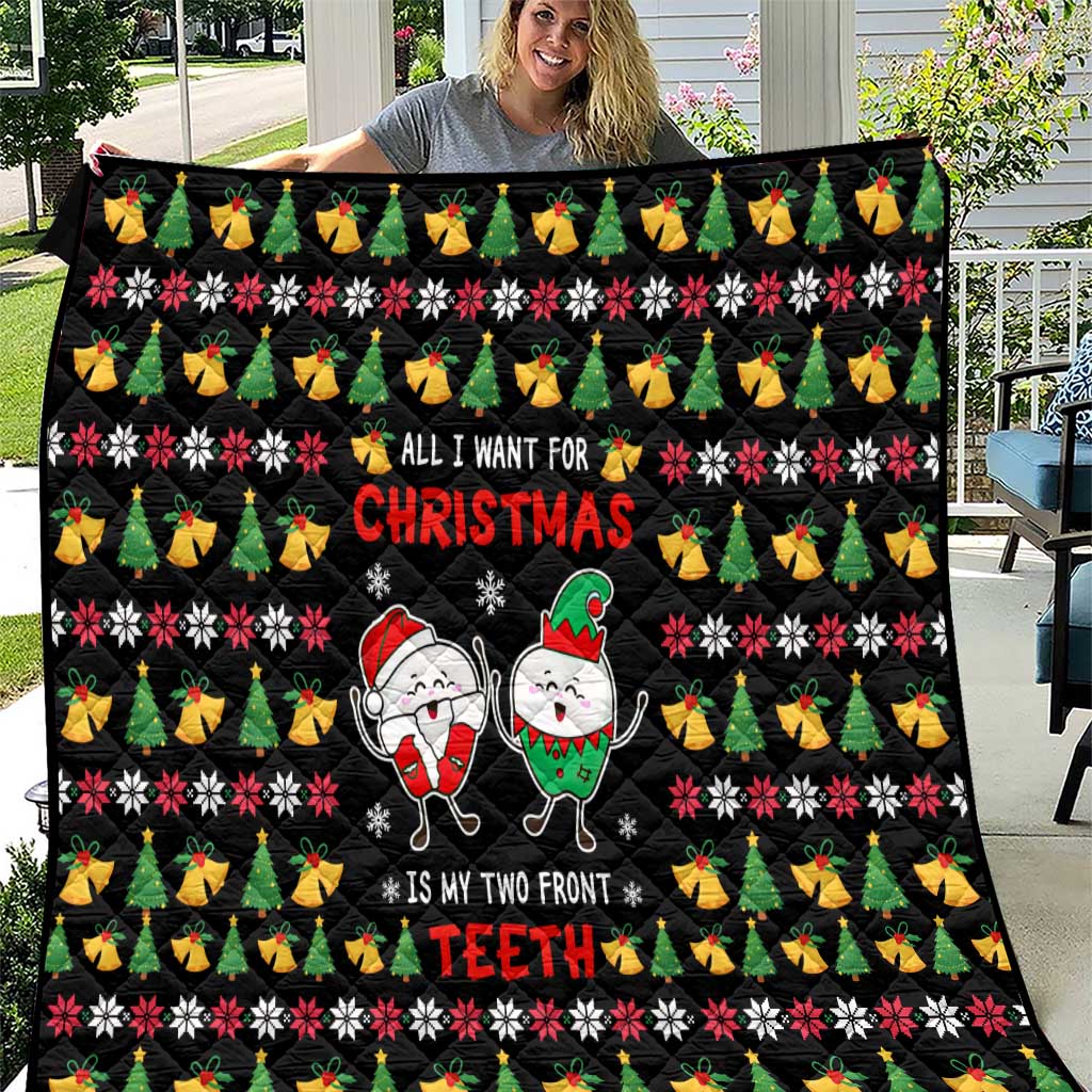 My Two Front Teeth Christmas Design Quilt Xmas Holiday Patterns - Wonder Print Shop