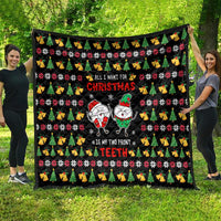My Two Front Teeth Christmas Design Quilt Xmas Holiday Patterns - Wonder Print Shop
