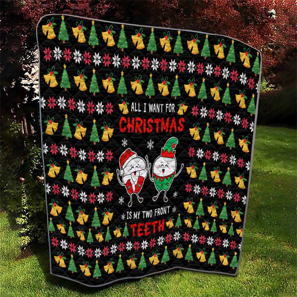 My Two Front Teeth Christmas Design Quilt Xmas Holiday Patterns - Wonder Print Shop
