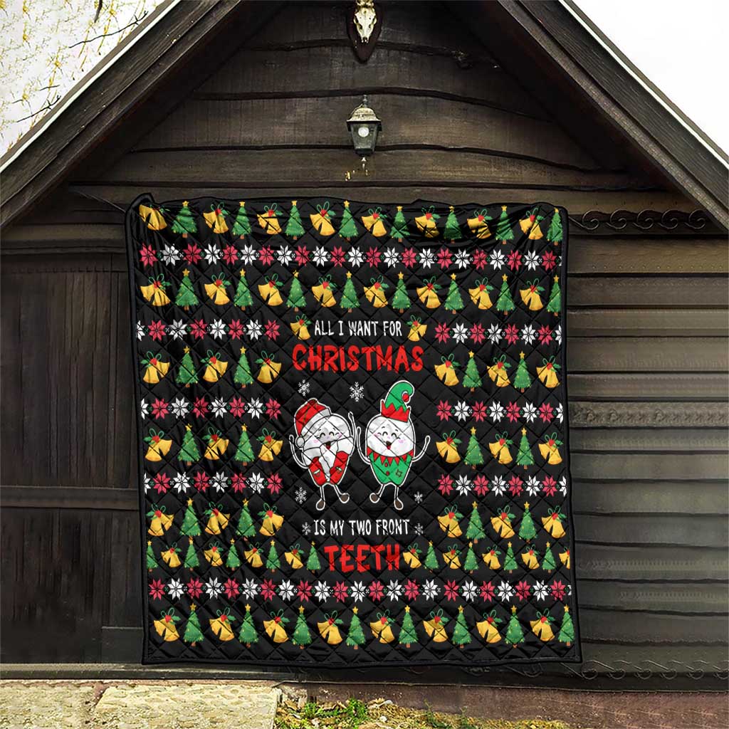 My Two Front Teeth Christmas Design Quilt Xmas Holiday Patterns - Wonder Print Shop
