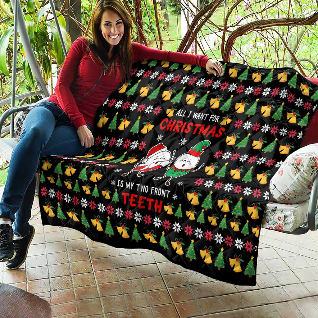 My Two Front Teeth Christmas Design Quilt Xmas Holiday Patterns - Wonder Print Shop