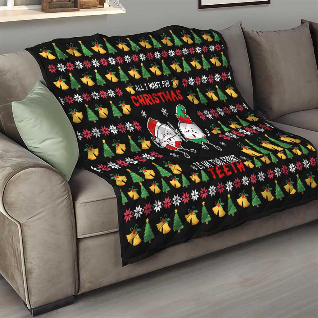 My Two Front Teeth Christmas Design Quilt Xmas Holiday Patterns - Wonder Print Shop