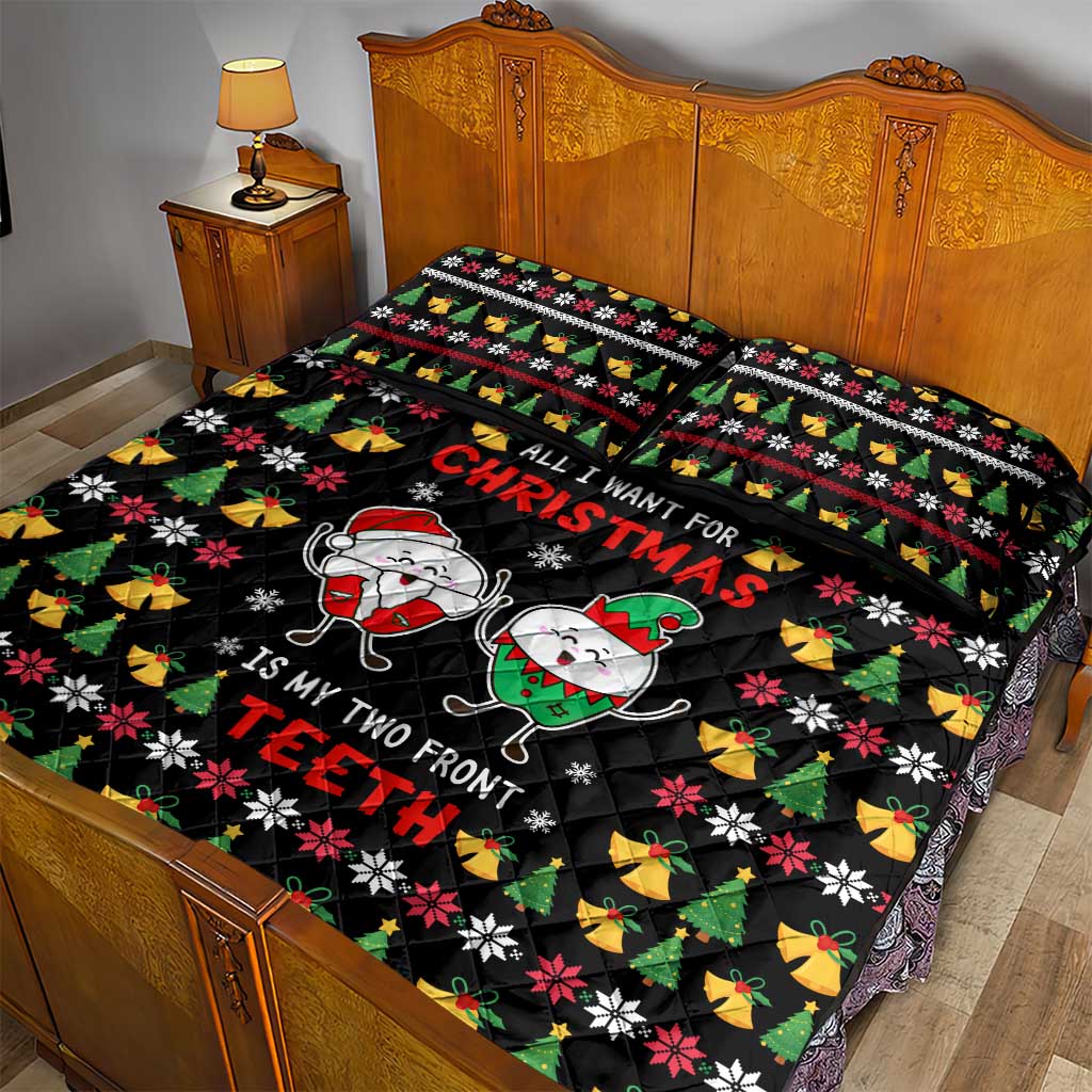My Two Front Teeth Christmas Design Quilt Bed Set Xmas Holiday Patterns - Wonder Print Shop