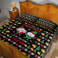 My Two Front Teeth Christmas Design Quilt Bed Set Xmas Holiday Patterns - Wonder Print Shop