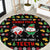 My Two Front Teeth Christmas Design Round Carpet Xmas Holiday Patterns - Wonder Print Shop