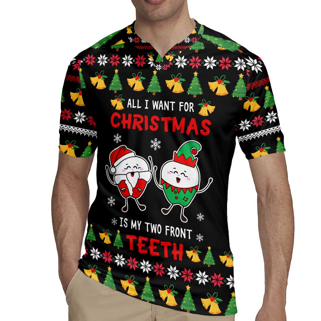 My Two Front Teeth Christmas Design Rugby Jersey Xmas Holiday Patterns - Wonder Print Shop