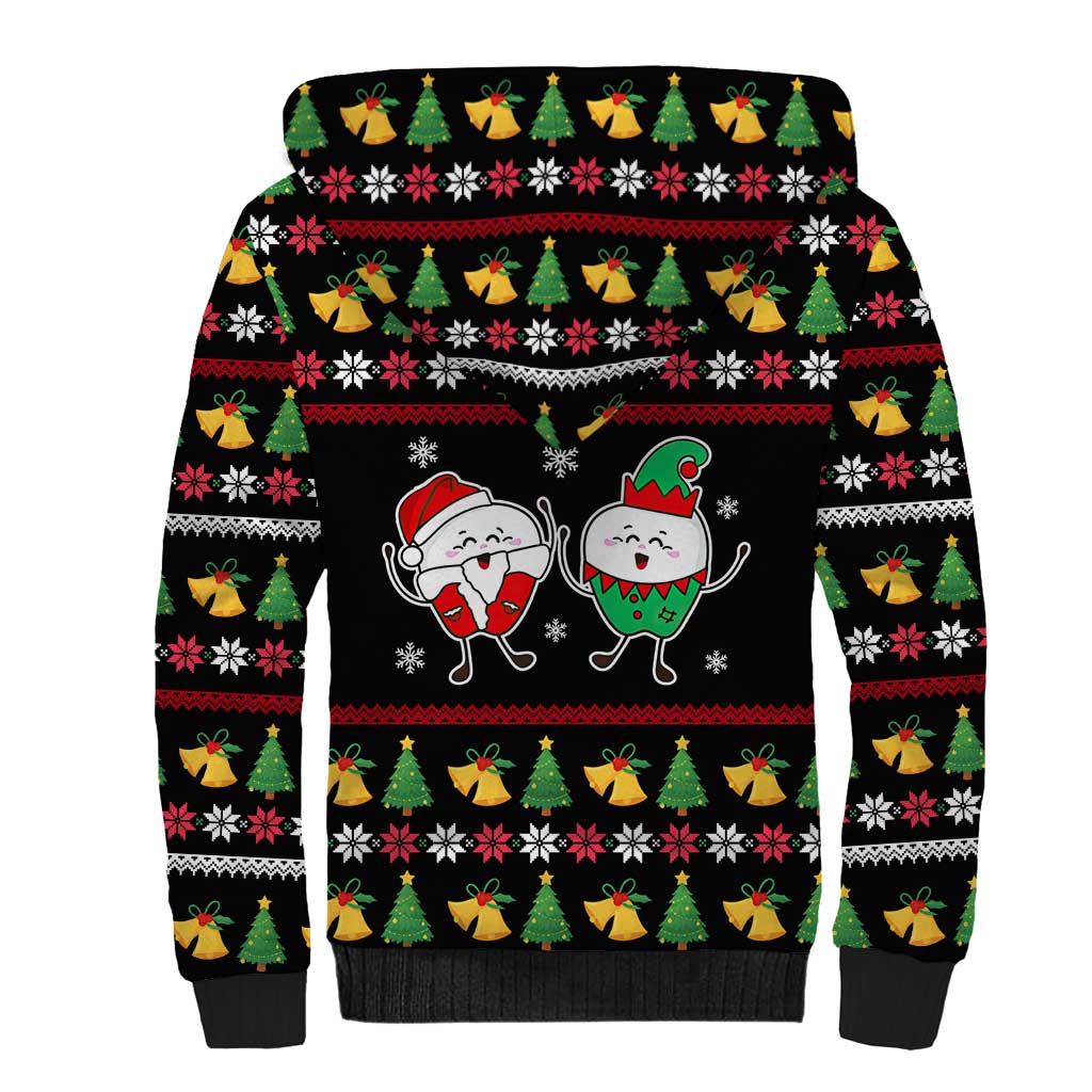 My Two Front Teeth Christmas Design Sherpa Hoodie Xmas Holiday Patterns - Wonder Print Shop
