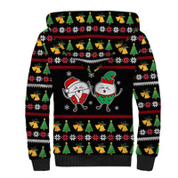 My Two Front Teeth Christmas Design Sherpa Hoodie Xmas Holiday Patterns - Wonder Print Shop