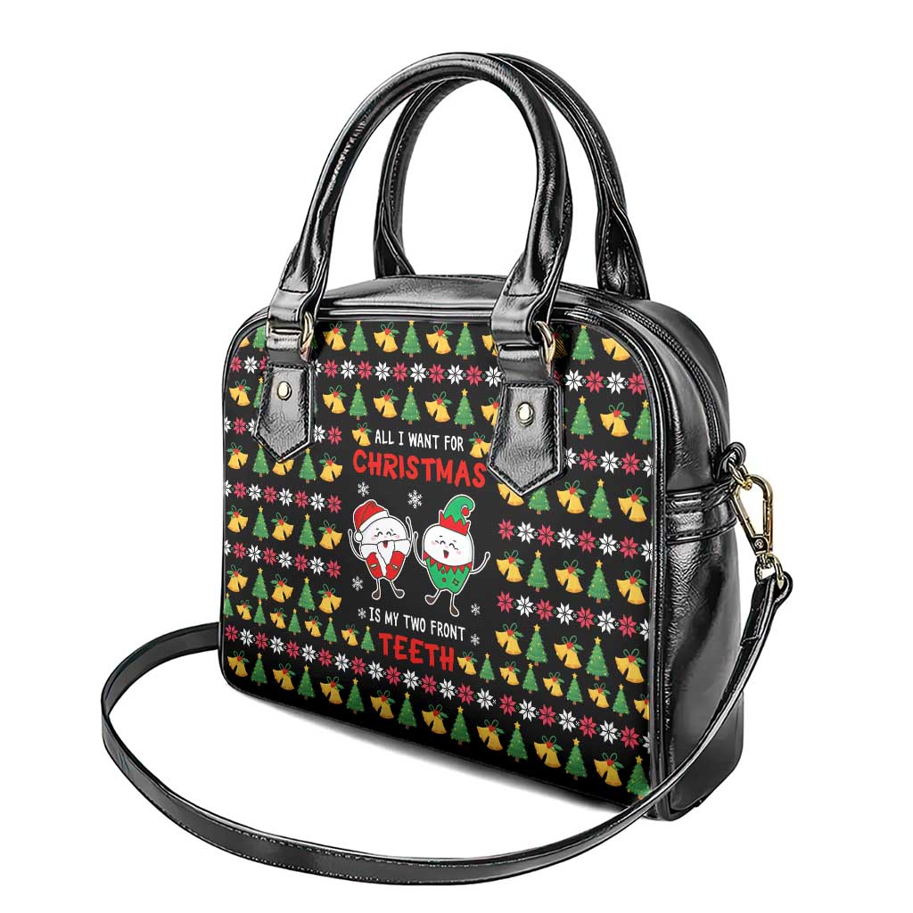My Two Front Teeth Christmas Design Shoulder Handbag Xmas Holiday Patterns - Wonder Print Shop