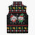 My Two Front Teeth Christmas Design Sleeveless Puffer Jacket Xmas Holiday Patterns - Wonder Print Shop
