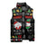 My Two Front Teeth Christmas Design Sleeveless Puffer Jacket Xmas Holiday Patterns - Wonder Print Shop