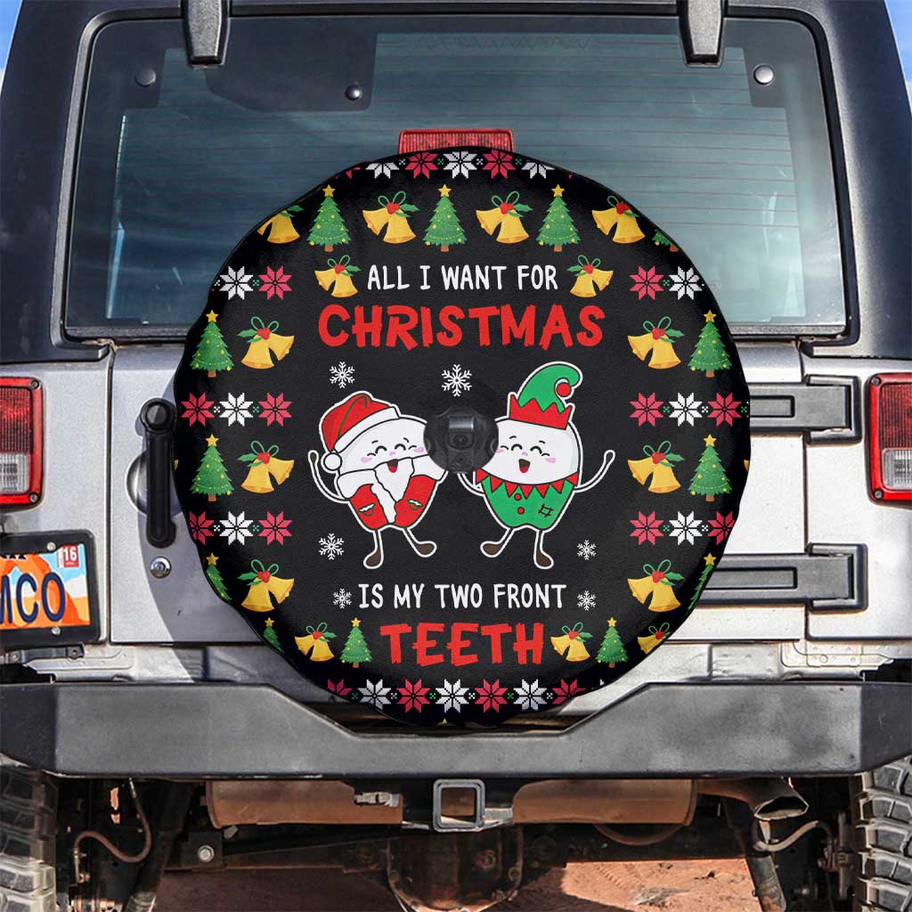 My Two Front Teeth Christmas Design Spare Tire Cover Xmas Holiday Patterns - Wonder Print Shop