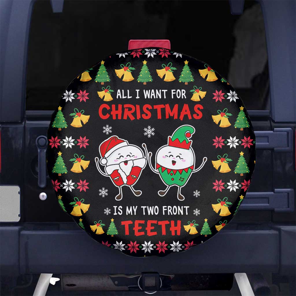 My Two Front Teeth Christmas Design Spare Tire Cover Xmas Holiday Patterns - Wonder Print Shop