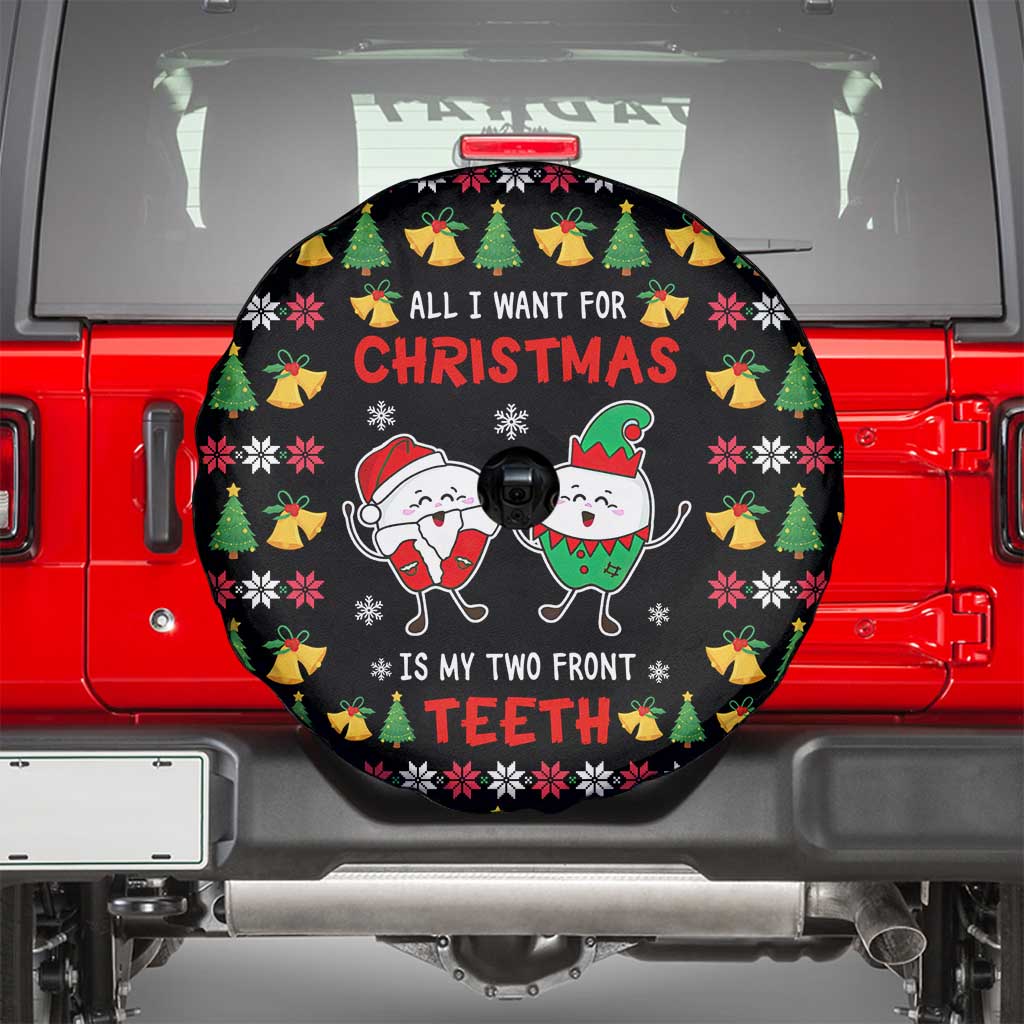 My Two Front Teeth Christmas Design Spare Tire Cover Xmas Holiday Patterns - Wonder Print Shop