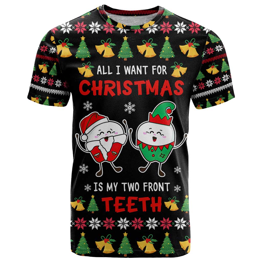 My Two Front Teeth Christmas Design T Shirt Xmas Holiday Patterns - Wonder Print Shop
