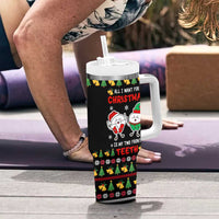 My Two Front Teeth Christmas Design Tumbler With Handle Xmas Holiday Patterns - Wonder Print Shop