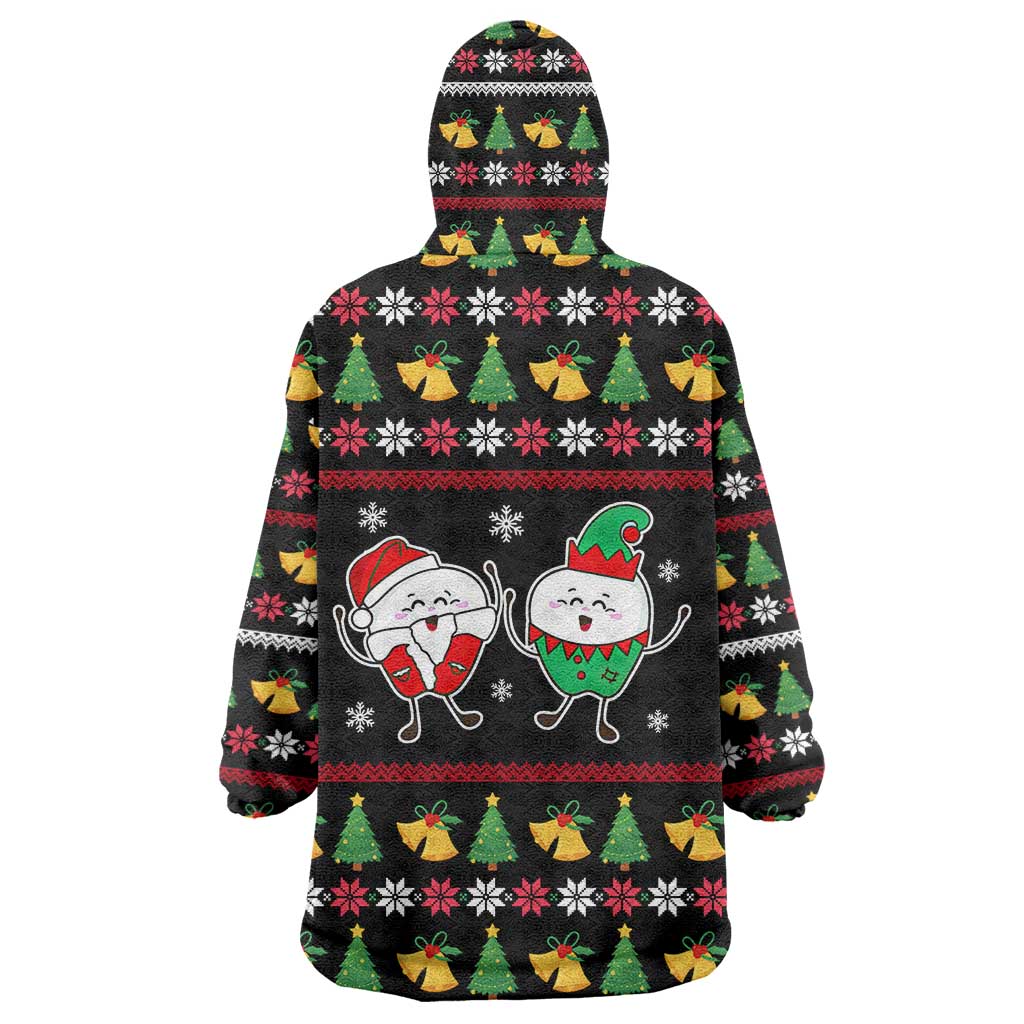 My Two Front Teeth Christmas Design Wearable Blanket Hoodie Xmas Holiday Patterns - Wonder Print Shop
