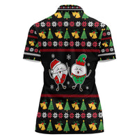 My Two Front Teeth Christmas Design Women Polo Shirt Xmas Holiday Patterns - Wonder Print Shop