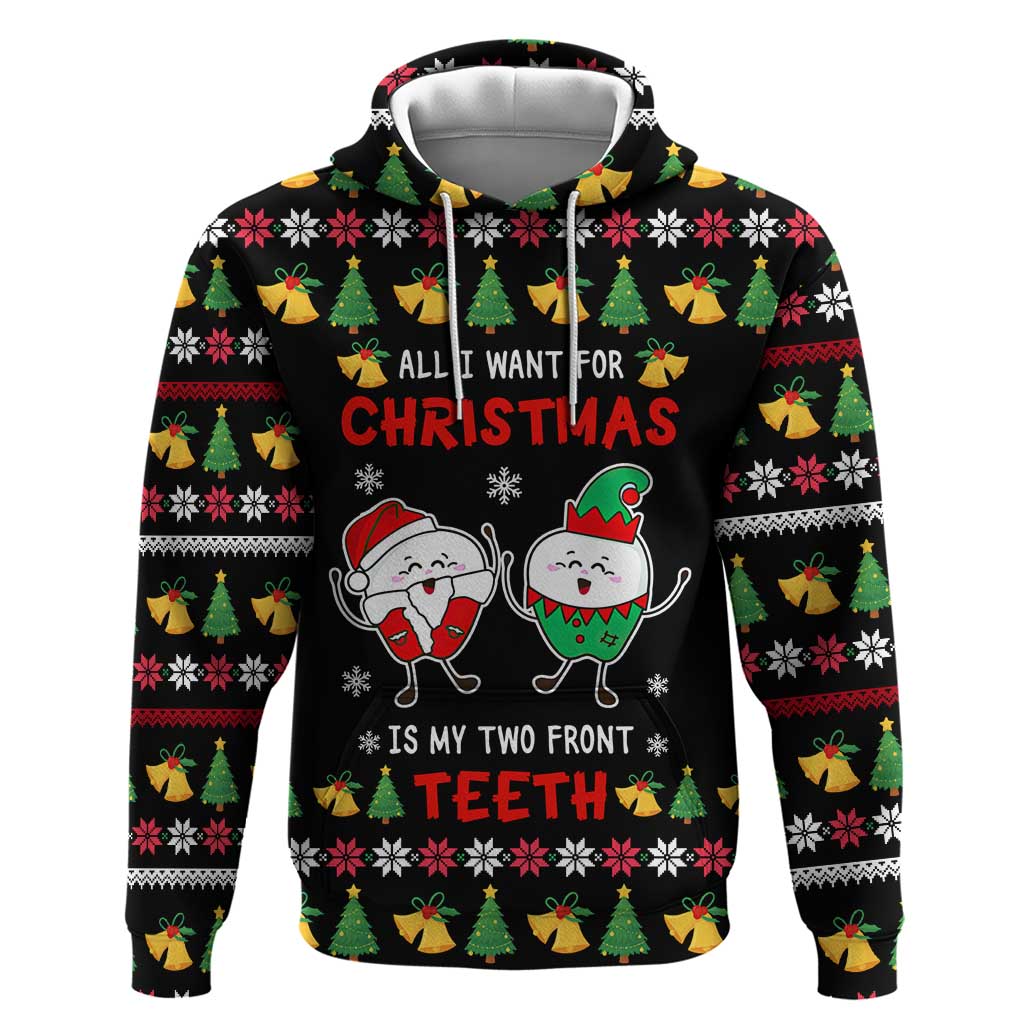 My Two Front Teeth Christmas Design Zip Hoodie Xmas Holiday Patterns - Wonder Print Shop