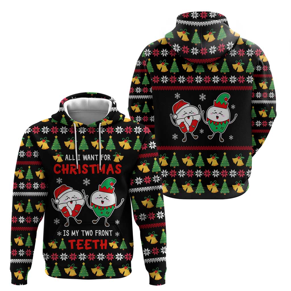 My Two Front Teeth Christmas Design Zip Hoodie Xmas Holiday Patterns - Wonder Print Shop