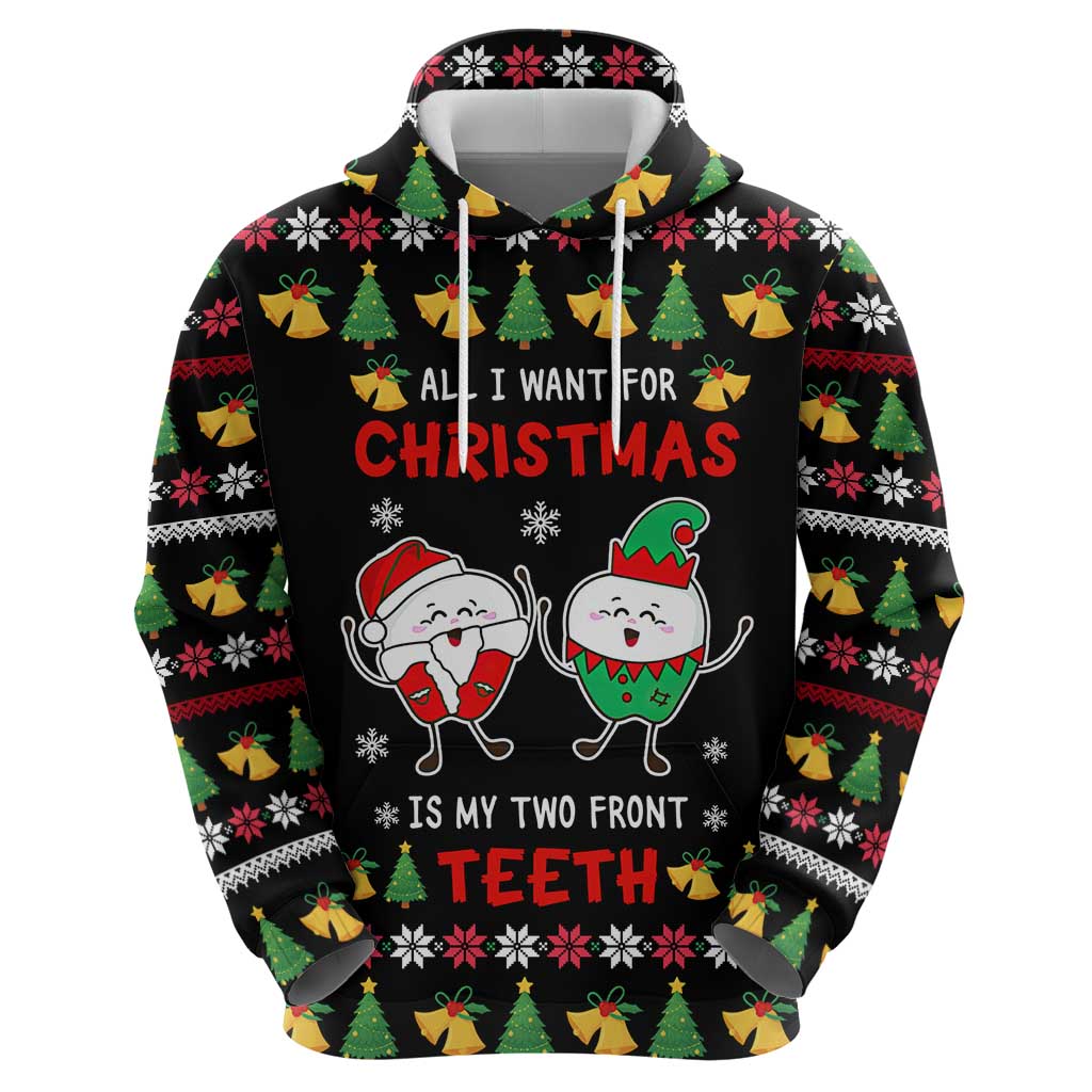 My Two Front Teeth Christmas Design Zip Hoodie Xmas Holiday Patterns - Wonder Print Shop