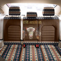 Native Skull Christmas Design Back Car Seat Cover Xmas Holiday Patterns - Wonder Print Shop