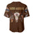 Native Skull Christmas Design Baseball Jersey Xmas Holiday Patterns - Wonder Print Shop