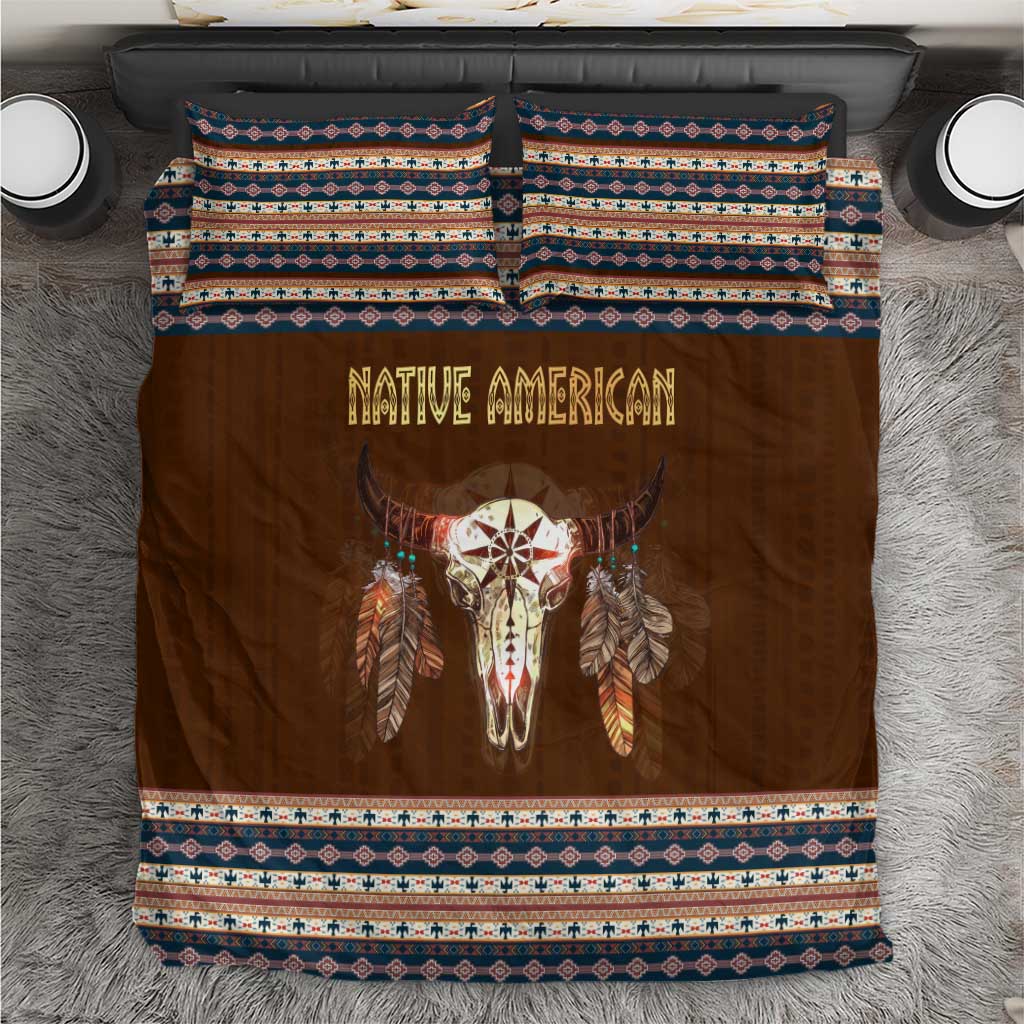 Native Skull Christmas Design Bedding Set Xmas Holiday Patterns - Wonder Print Shop