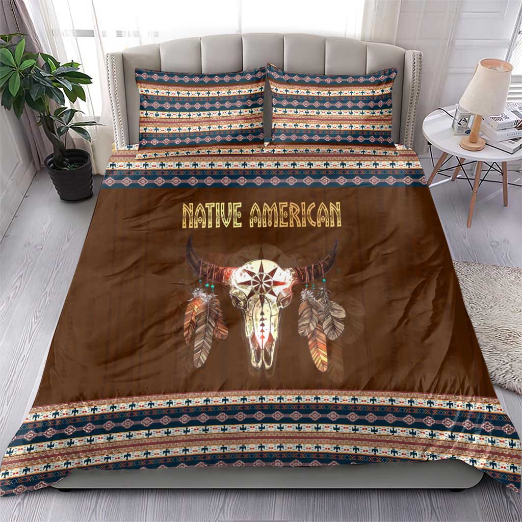Native Skull Christmas Design Bedding Set Xmas Holiday Patterns - Wonder Print Shop
