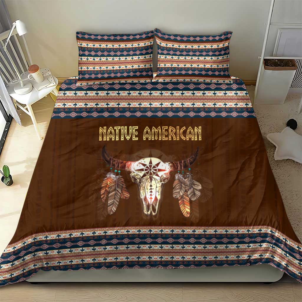 Native Skull Christmas Design Bedding Set Xmas Holiday Patterns - Wonder Print Shop