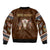 Native Skull Christmas Design Bomber Jacket Xmas Holiday Patterns - Wonder Print Shop