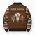 Native Skull Christmas Design Bomber Puffer Jacket Xmas Holiday Patterns - Wonder Print Shop